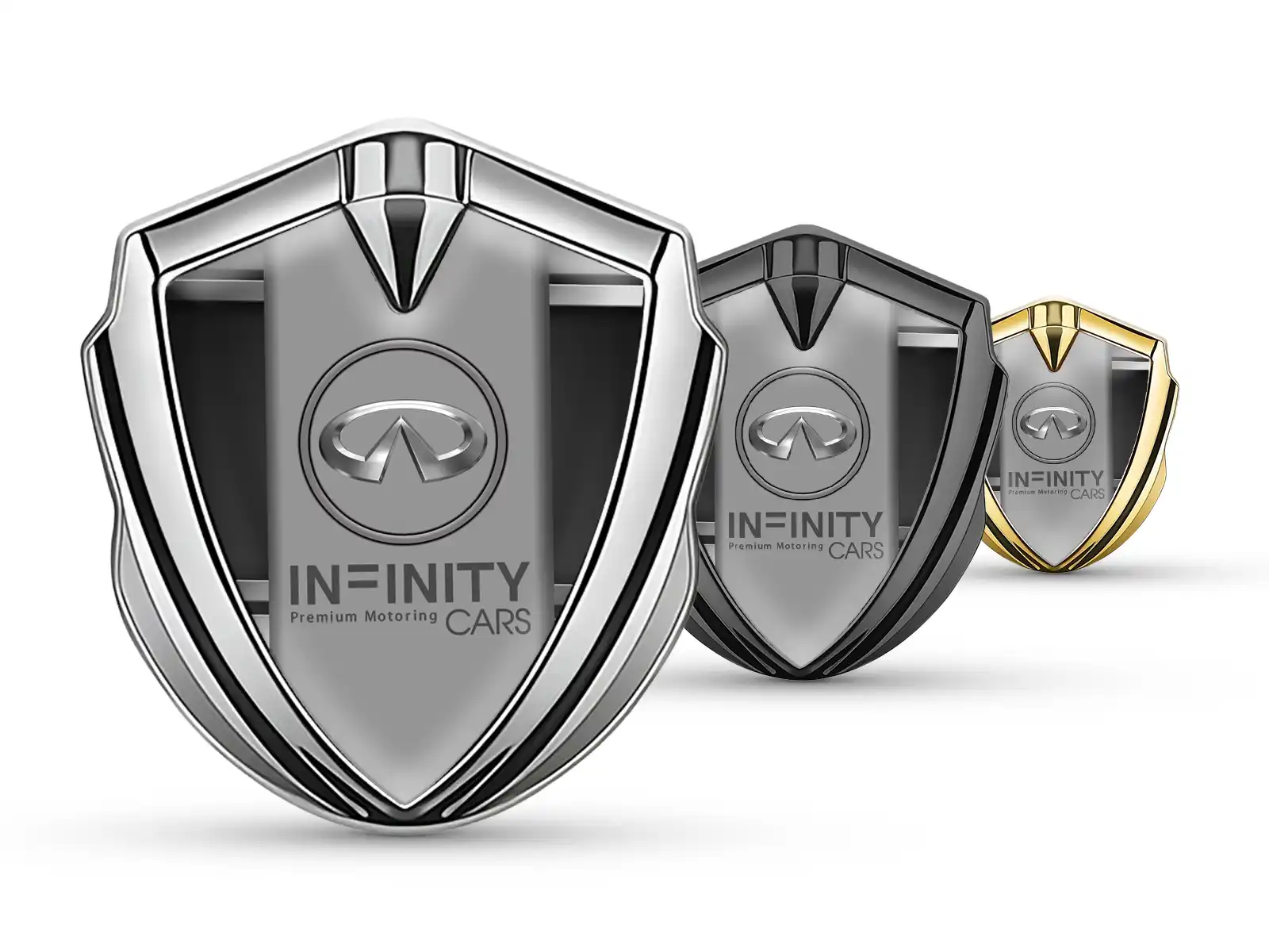Infiniti Metall Emblem Abzeichen Tuning Stil Glänzend